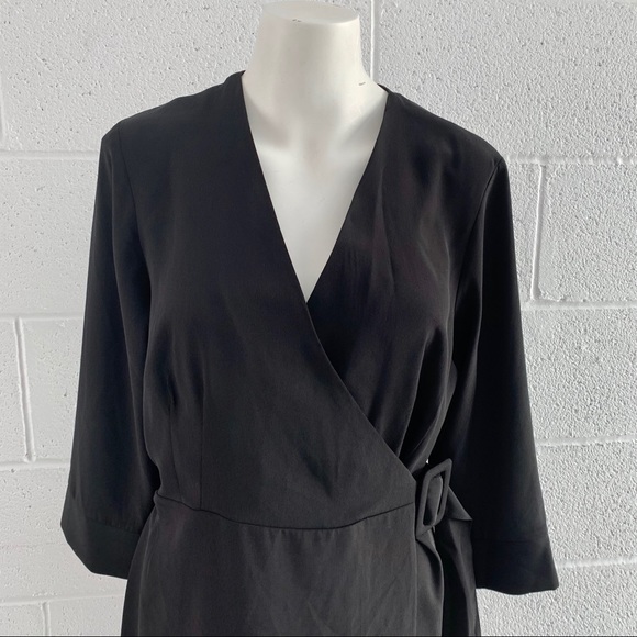 Topshop wrap dress Little Black Dress - Picture 2 of 7
